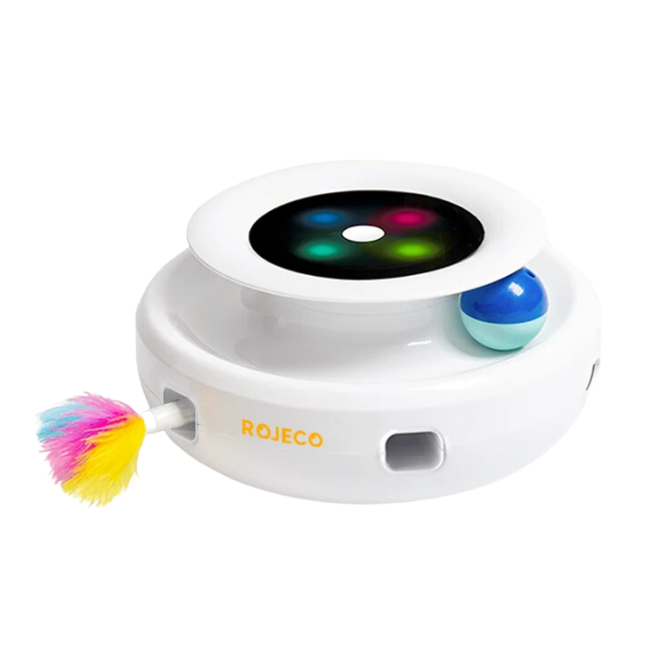 Electronic Interactive Cat Toy - Feather & Ball Set