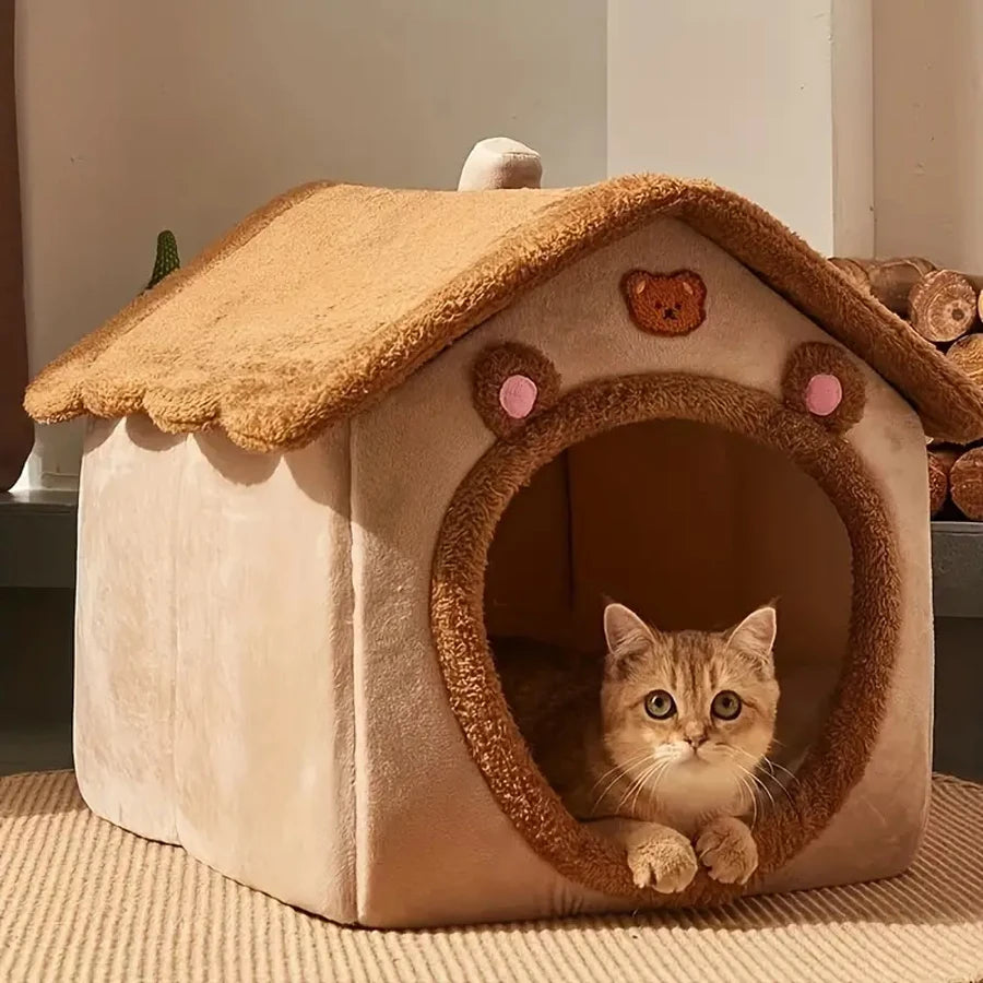 Foldable Pet House Bed