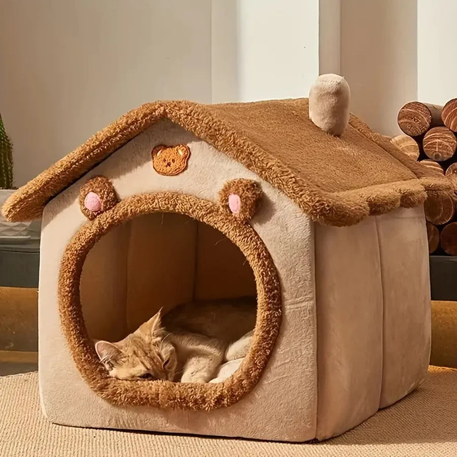 Foldable Pet House Bed