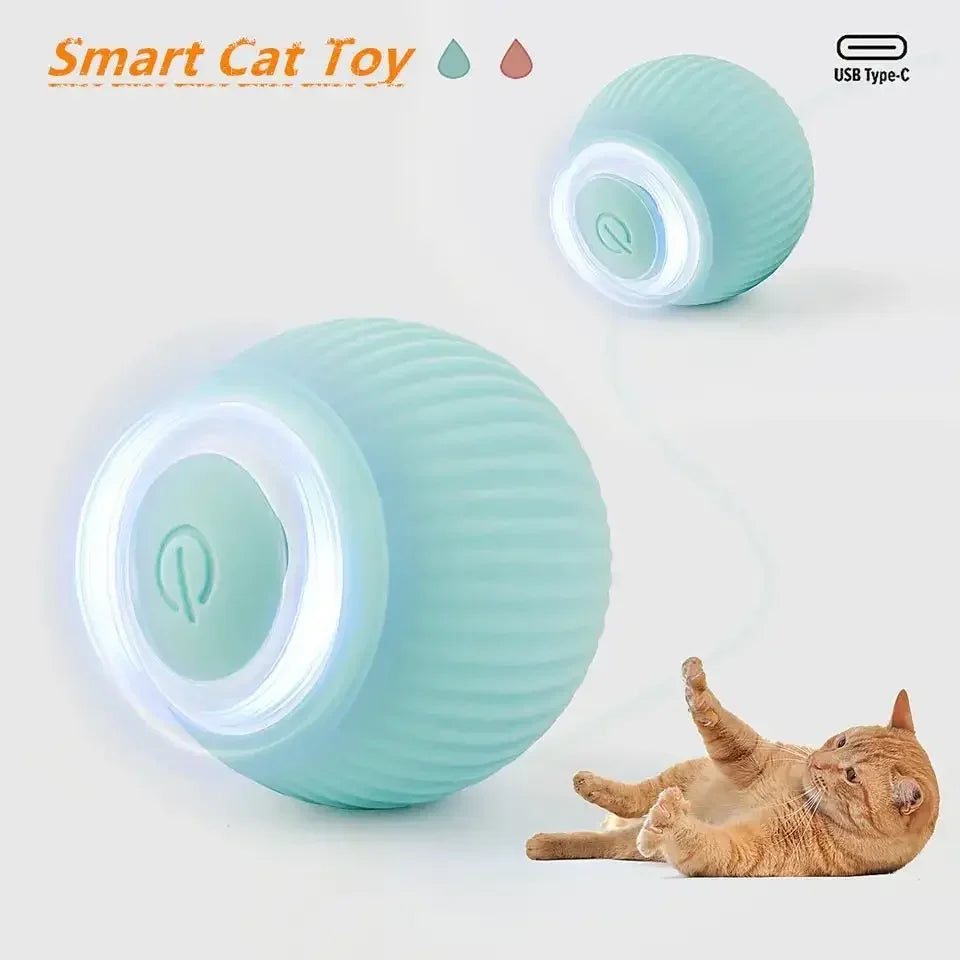 Interactive Cat Rolling Ball