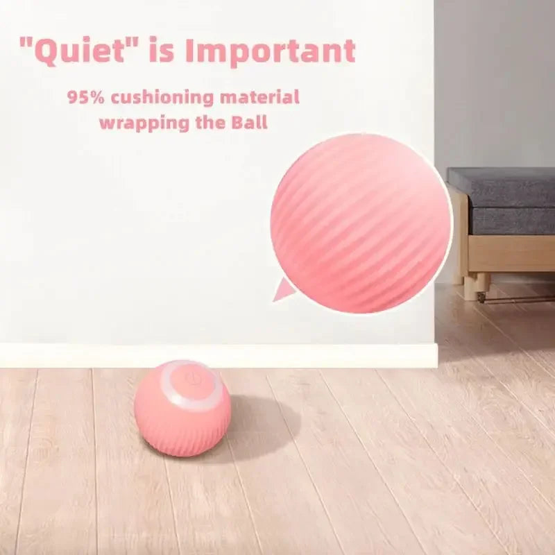 Interactive Cat Rolling Ball