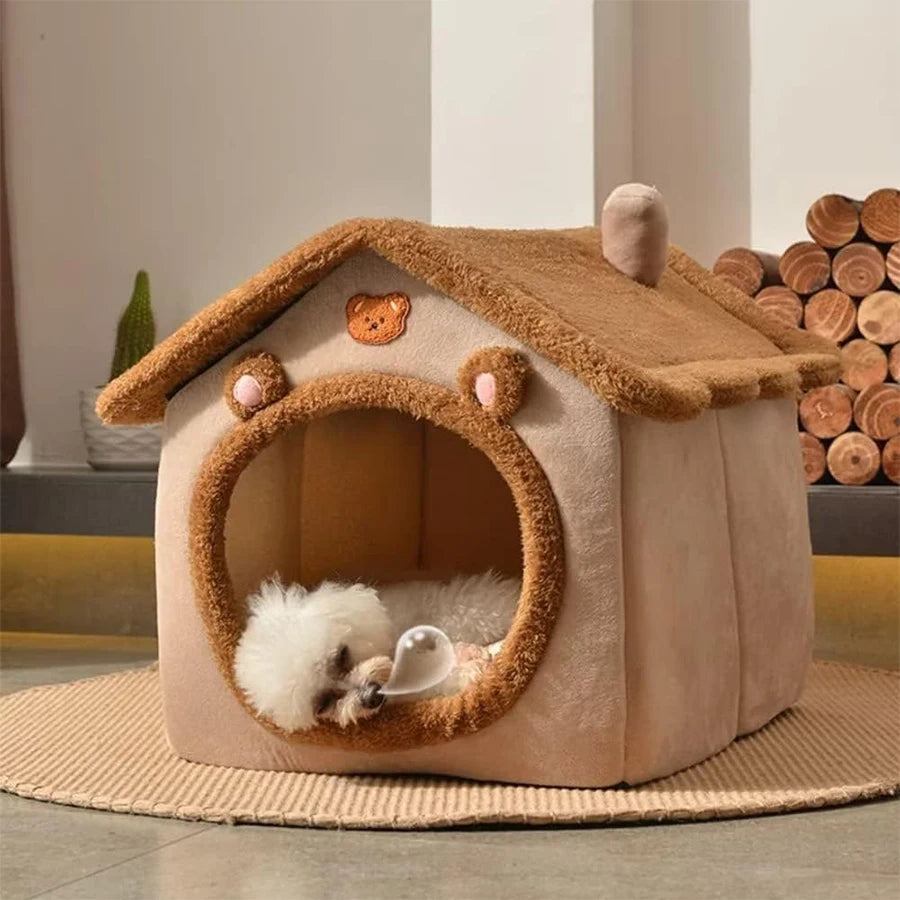 Foldable Pet House Bed