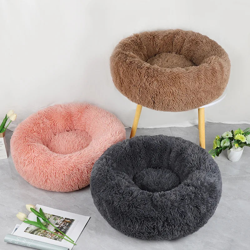 Round Calming Pet Bed